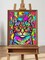 Paint By Number Vibrant Pop Art Hipster Cat Kit for Adults – Stress Relief DIY Acrylic Painting Canvas, Modern Abstract Wall Decor, 16x20 Inch (Cool Cat)